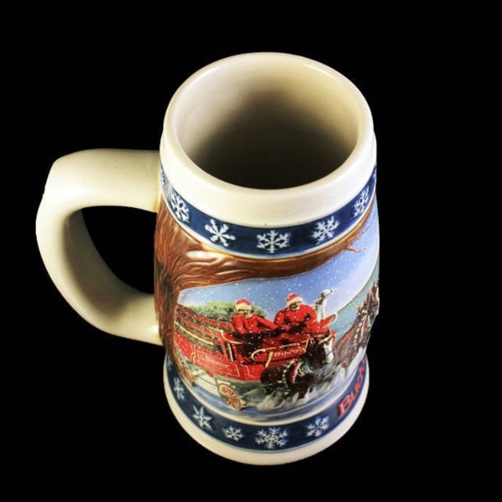 1995 Budweiser - “Lighting The Way Home” Holiday Stein - Picture 14 of 16